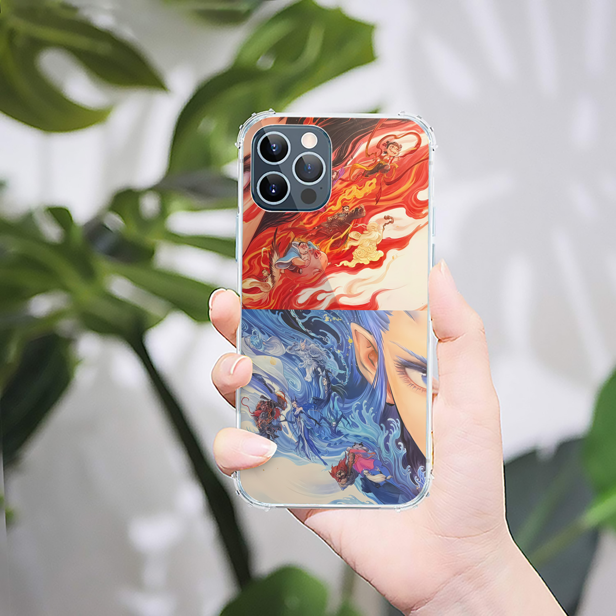 （画像用） Ne Zha 2 ナタ 魔童の大暴れ 【iPhone 12シリーズ対応】透明スマホケース（クリアソフトケース）